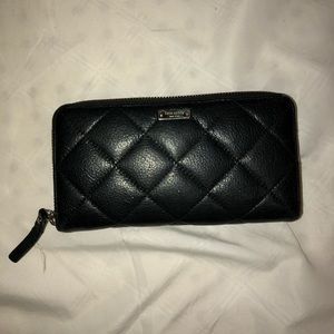KATE SPADE BLACK LEATHER WALLET